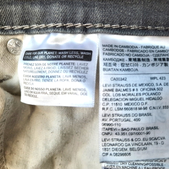 Pre-owned Levi's--'510' Gray Denim Skinny Fit Stretch Flex Jeans Men's sz 30x32 - Picture 9 of 14